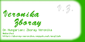 veronika zboray business card